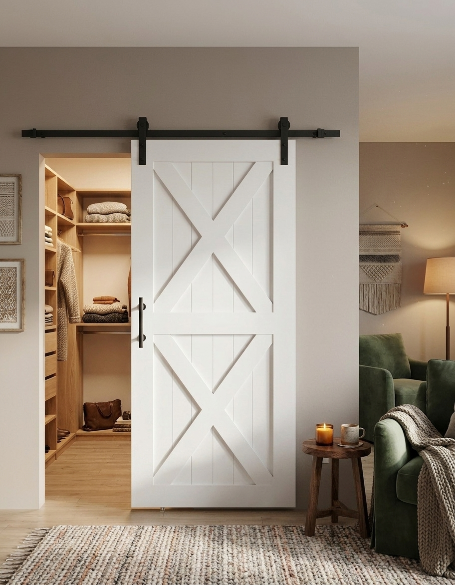 San Xanderix Double X Traditional Barn Door