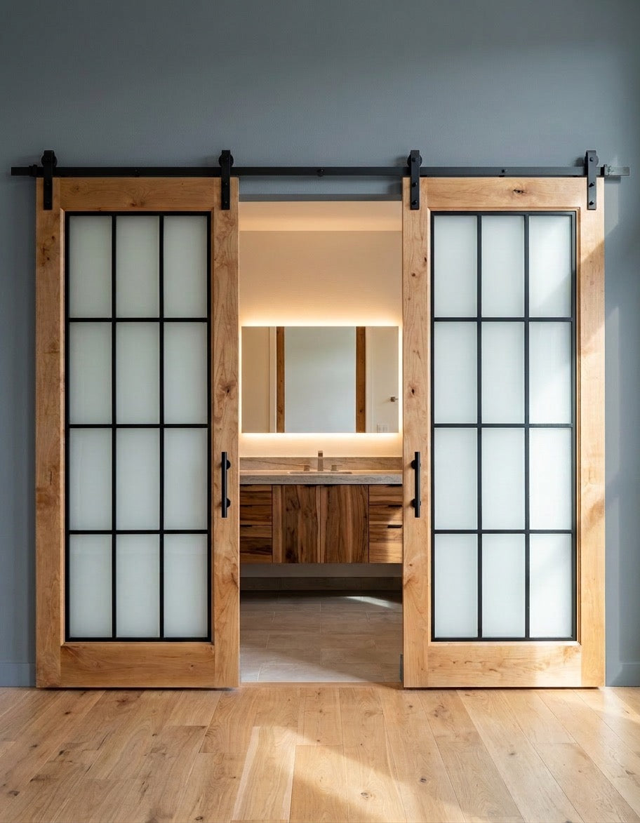 San Alcala Glass Barn Door