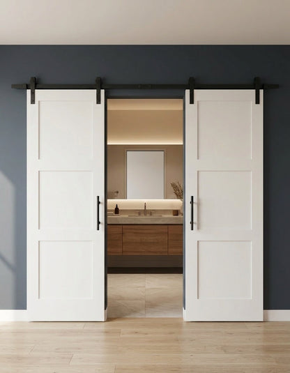 San Moderna 3-Panel Shaker Barn Door