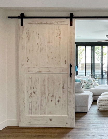 San Ranchero Mid Rail Traditional Barn Door