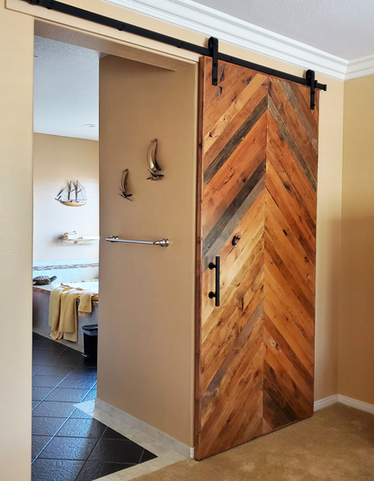 San Chevy Sin Mid Rail Modern Barn Door