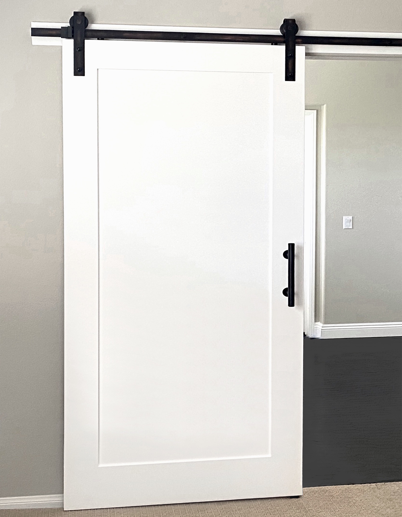 San Moderna 1-Panel Shaker Barn Door