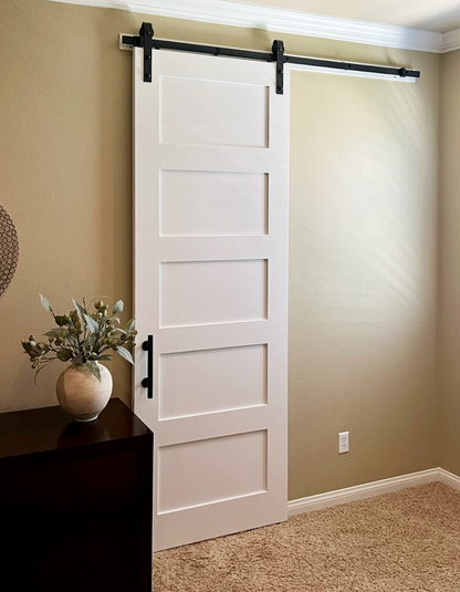 San Moderna 4 or 5 Panel Shaker Barn Door